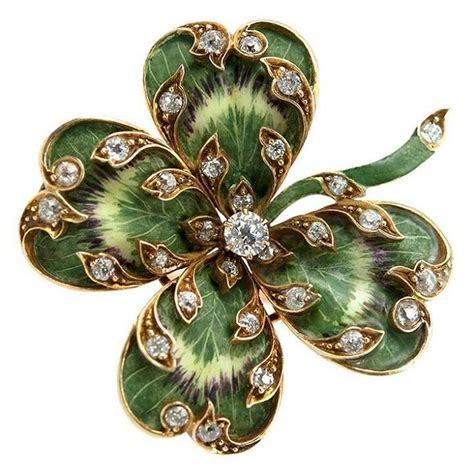 cartier shamrock brooch|The Brooches .